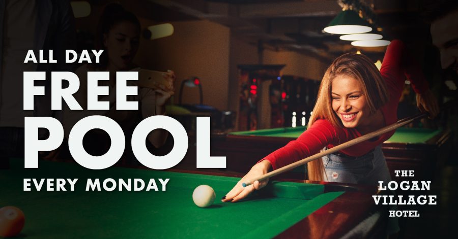 WebsiteWhat'sOn_LoganVillage_NEW_All Day Free Pool Monday